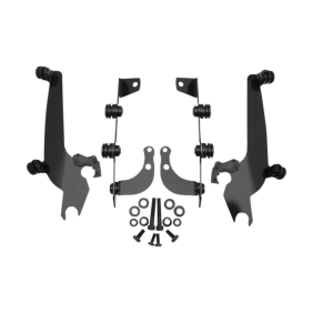 Memphis Shades Windshield Mnt Kit Ss Phantom Blk