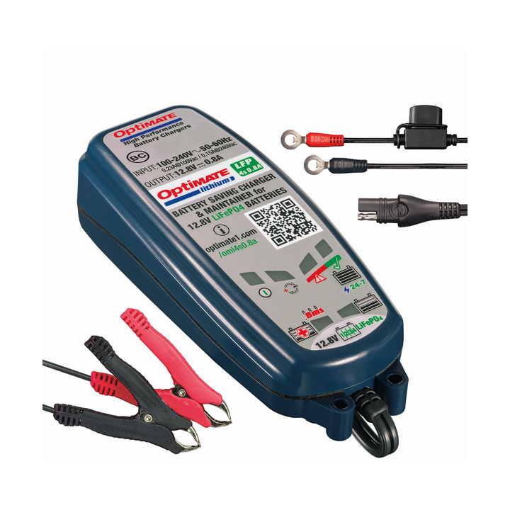 Cargador y/o arrancador Tecmate Charger Opt Lithium 0.8A