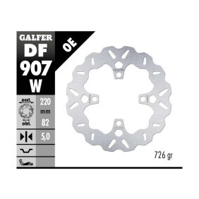 Disco de freno Galfer Wave DF907W Fijo Trasero OE