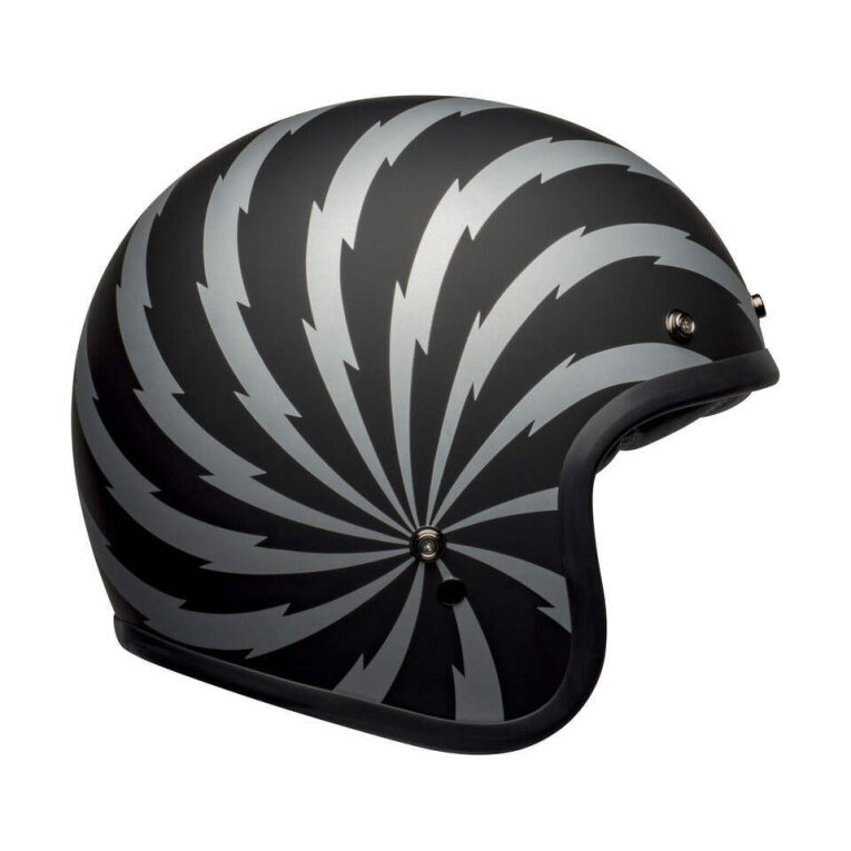 Casque jet Bell CUSTOM 500 DLX SE VERTIGO Negro Mate/Plata