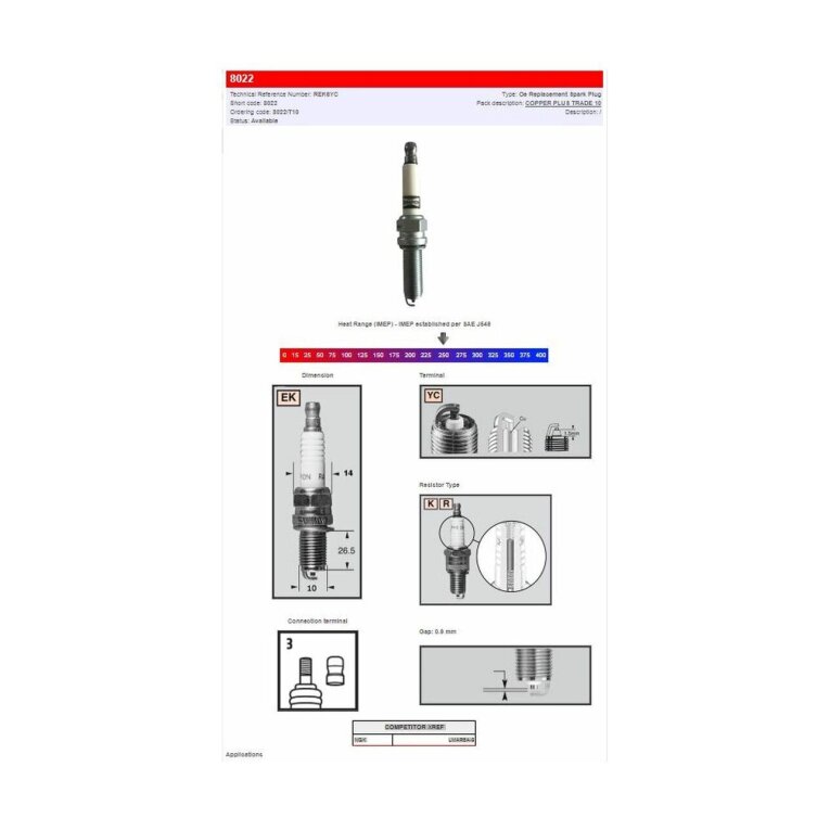 Champion Spark plug Champion S-Plug Rek6Yc