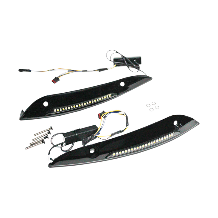 Custom Dynamics Blinker Trim W-Shld Fltr Blk