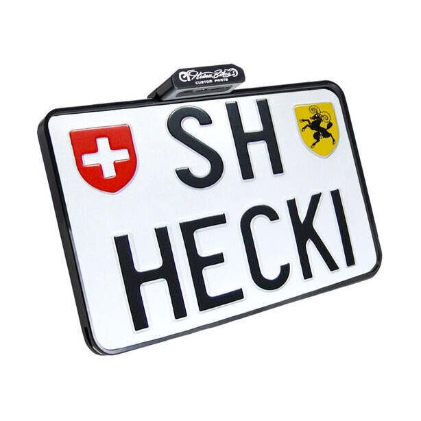 Portamatrícula Heinz Bikes Lic.Plt. Sm Fxdr Bk Ch